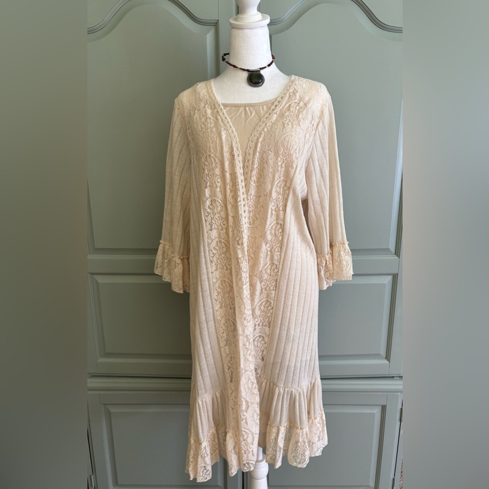 Paisley Vine dressy woman’s 1XL cardigan